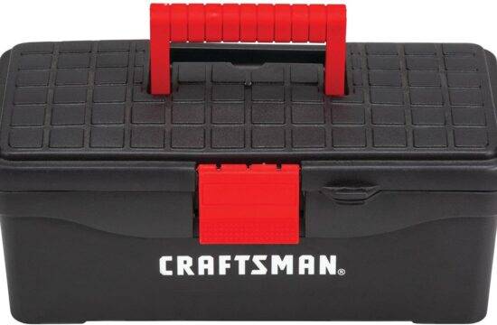 CRAFTSMAN Tool Box, Lockable, 13 in., Red/Black (CMST13004)