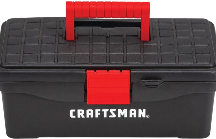 CRAFTSMAN Tool Box, Lockable, 13 in., Red/Black (CMST13004)