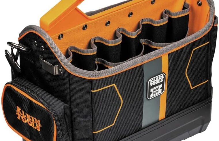 Klein Tools 62202MB MODbox Tool Tote, Part of the MODbox Mobile Workstation, 33 Pockets, Ample Tool Storage, Zipper Pocket for Small Items