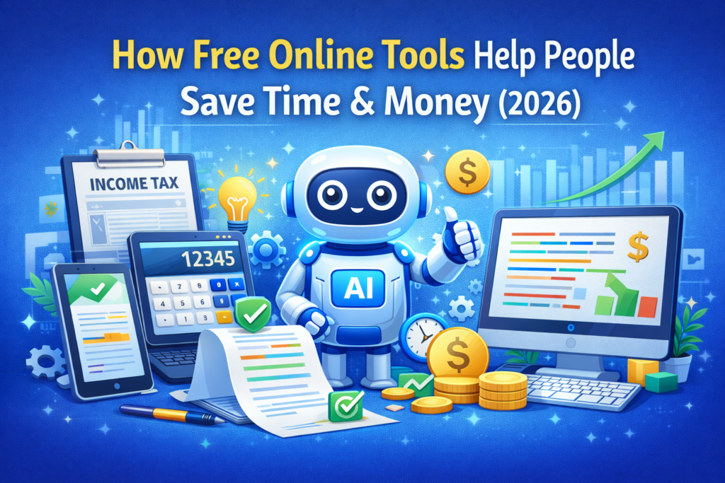 Detailed guide explaining how free online tools help people save time & money by Tanveer AI Tools