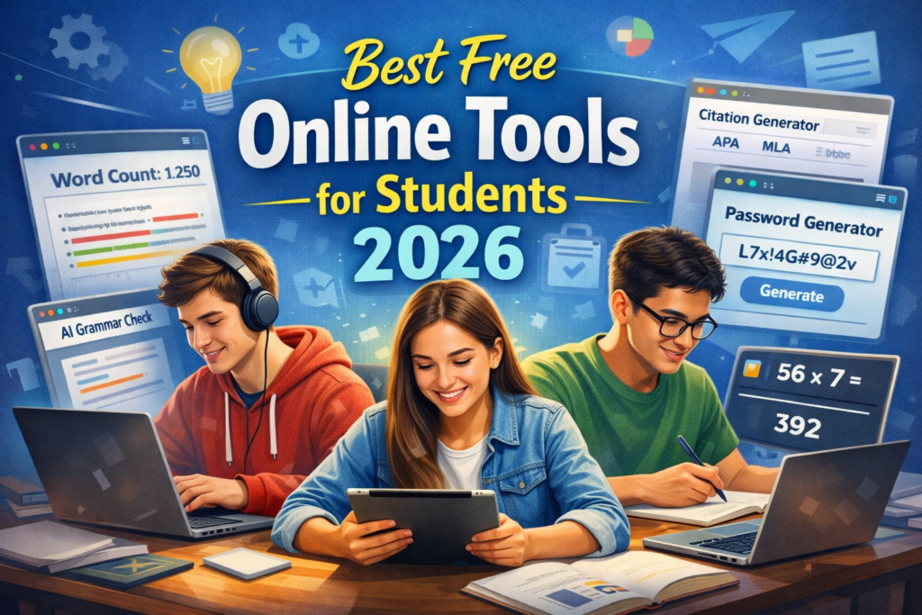 Complete guide on the best free online tools for students by Tanveer AI Tools