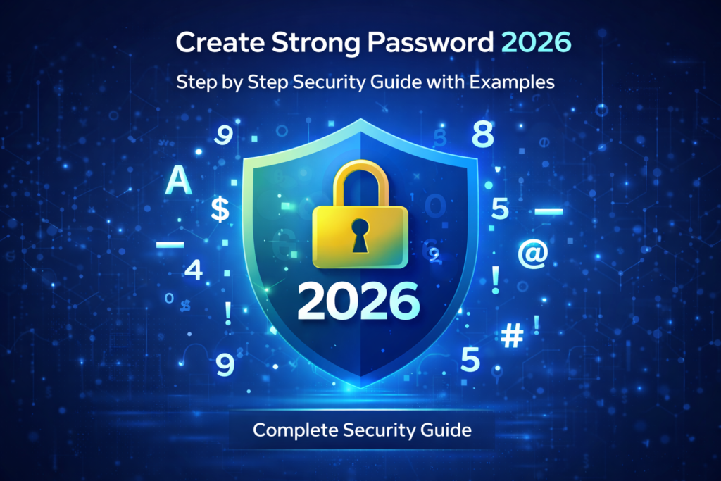 Create Strong Password 2026 - Step by Step Security Guide with Examples